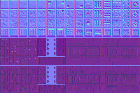 Interior Plating Tilemap normal map Interior Plating Tilemap normal map